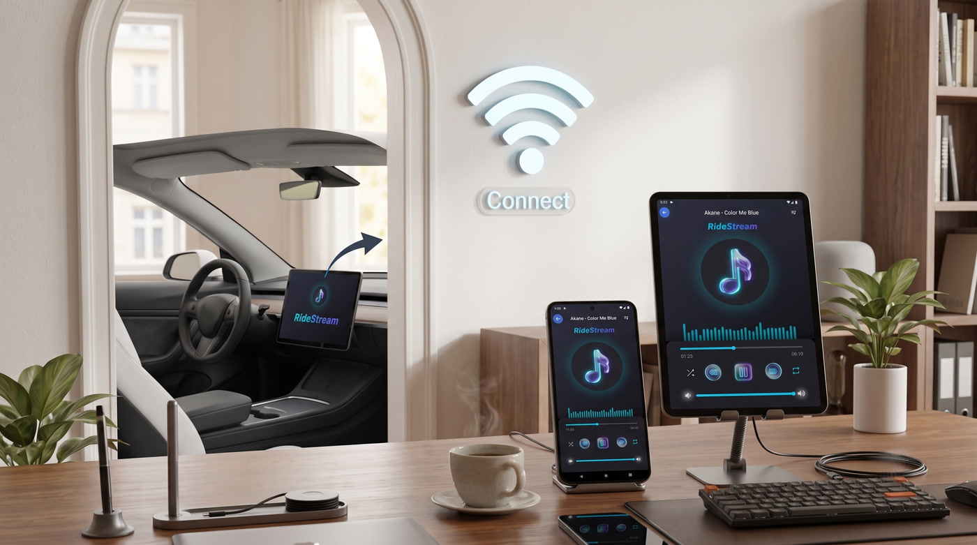 RideStream multi-device streaming